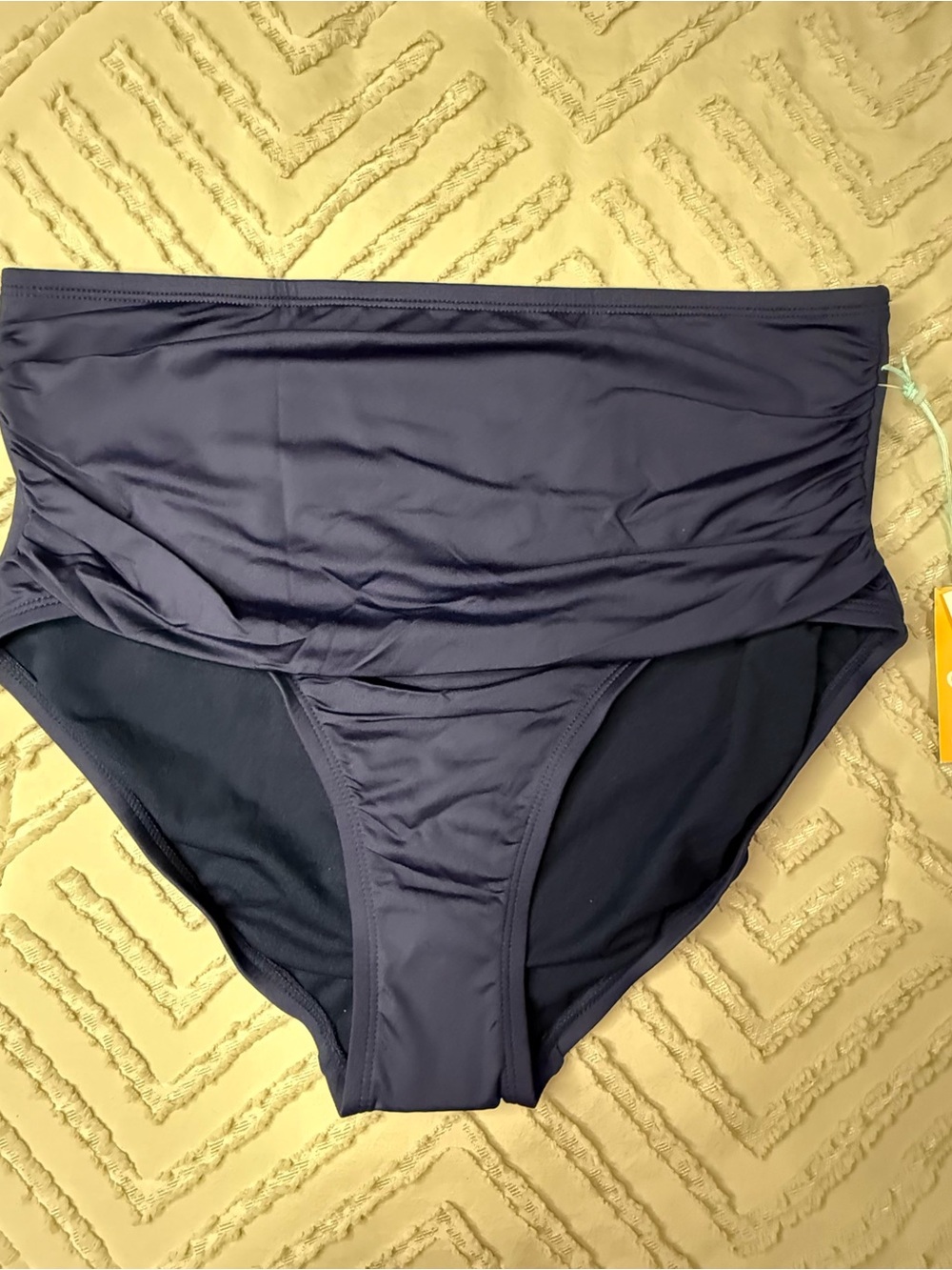 NWT Kona Sol High-Waist Navy Bikini Bottoms | M